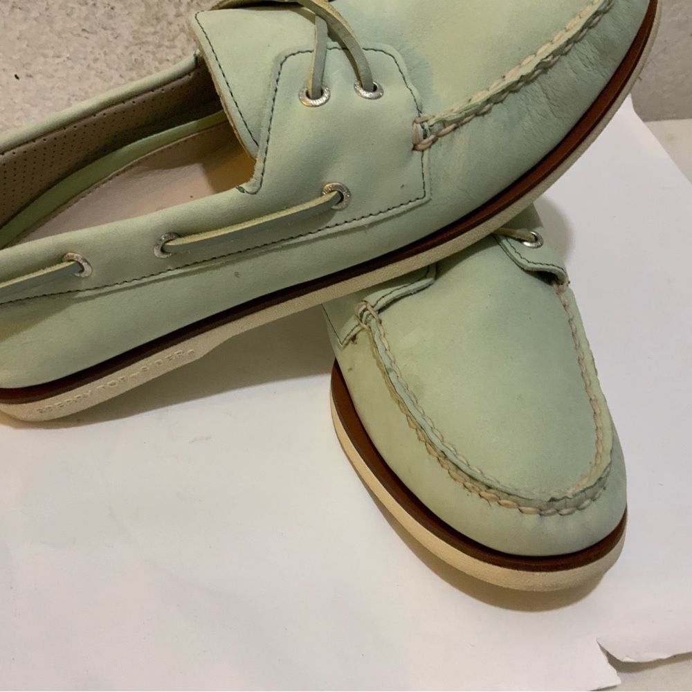 Sperry Top-Sider Gold Cup Authentic Original Boat Shoes Size 11 in green - Picture 6 of 11